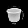 64oz ODM/OEM Disposable Plastic Round Microwave Food Container, Leak Proof Takeaway Soup Cup