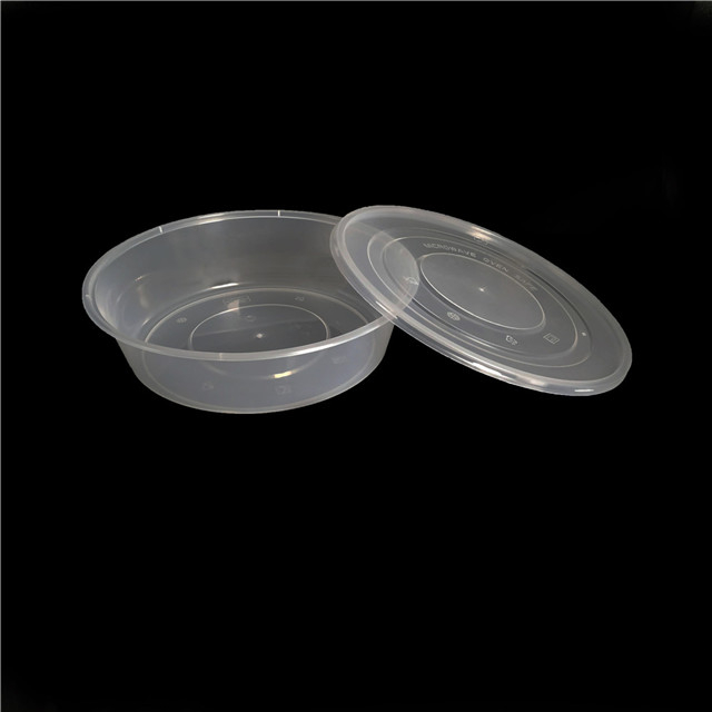 2250ml meal prep containers plastic round food containers disposable lunch bento boxes