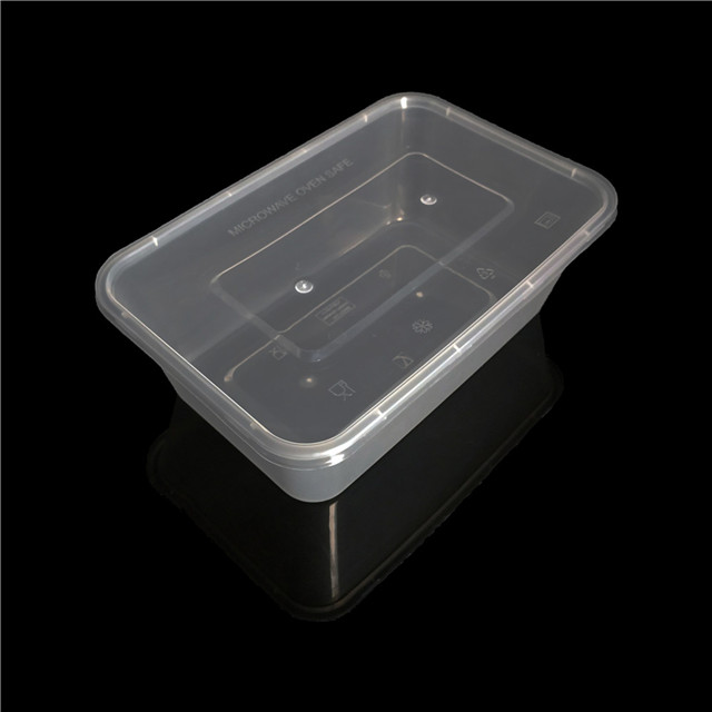 1500ml pp microwave plastic food container with lid