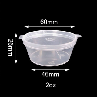 Black/Clear Disposable Plastic PP Takeaway Containers Food Seasoning Sauce  Cup With Lids Manufacturers and Suppliers - China Factory - Dongyang City  Plastics Co.,Ltd