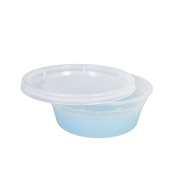 8 Oz BPA Free Plastic Deli Food Storage Containers with Airtight Lids