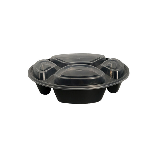 1000ml 4 compartment disposable food containers plastic boxes storage bento lunch box take away container