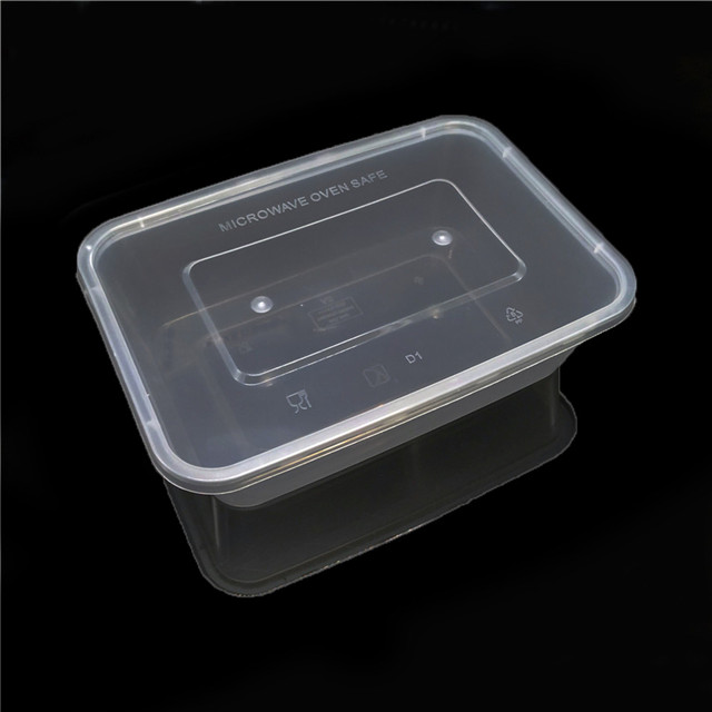 650ml Disposable Rectangle Plastic Clear Food Containers for Food Packaging Box